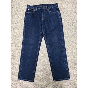 Proper Cloth Jeans Men 34x28 Japanese Rinse 14 oz Stretch Indigo Denim‎ Selvedge